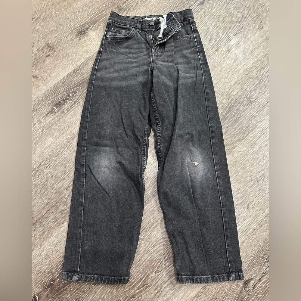 Girls loose fit wide leg wrangler jeans